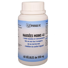 NAUSÉES MOINS : contre le mal de mer, de voiture ou d'avion